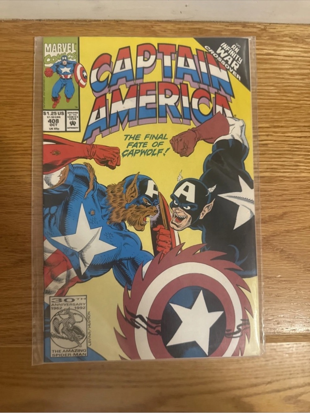 Captain America Comic Book - Captain America #408 (Marvel Comics, 1994)